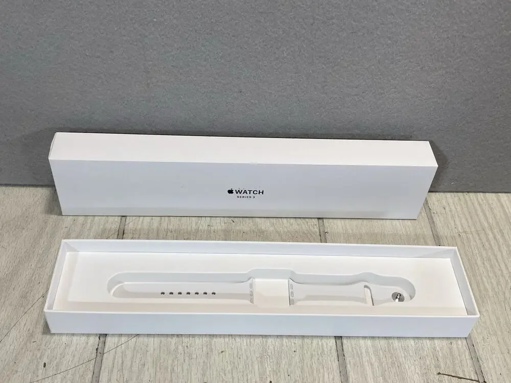 Apple Sport Band for Watch Series 3 Silver Aluminum White Size 38mm A1858